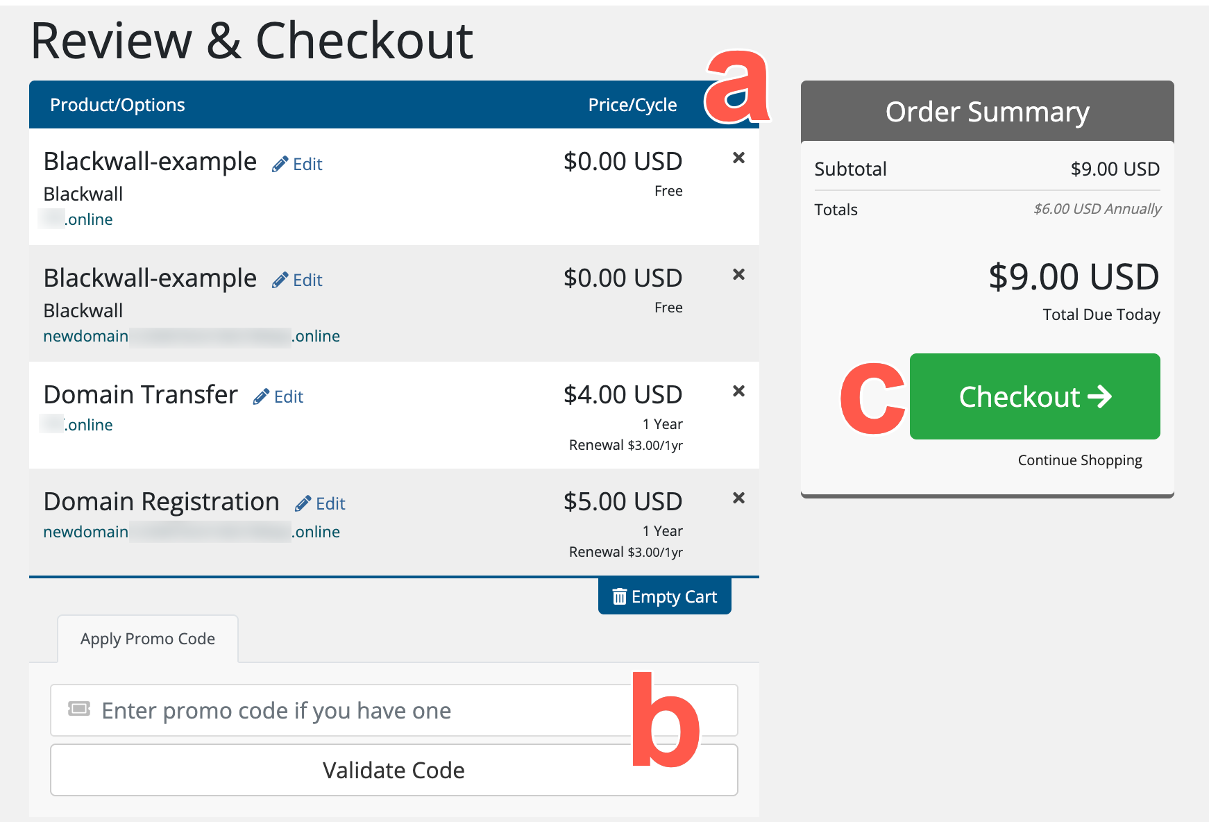 whmcs review and checkout